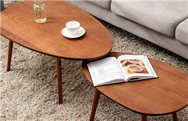 Set of 2 Coffee Table Nesting Table